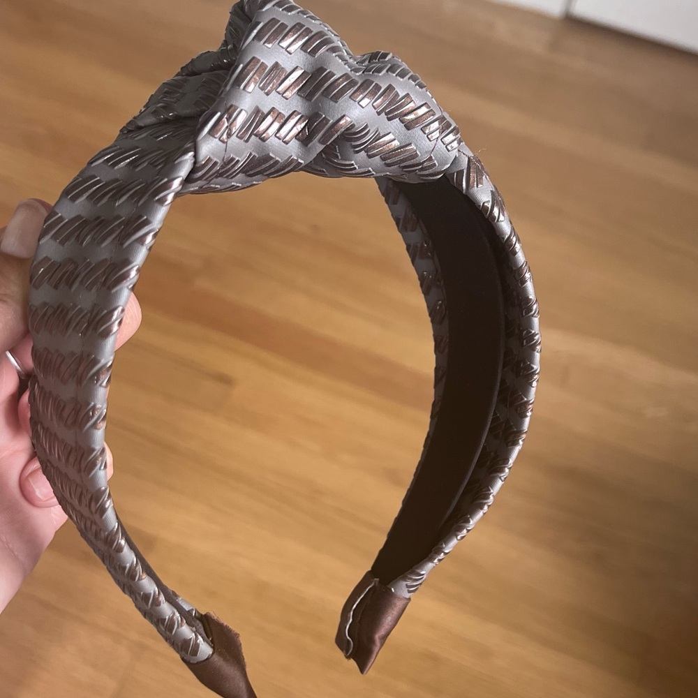 🕶️Anthropologie Brown Vegan Leather Knotted Headband - Picture 5 of 5